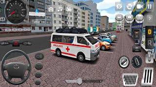Minibus simulator Vietnam #3|City tour vietnam|Ambulance Toyota Hiace driving|Android gameplay| screenshot 3