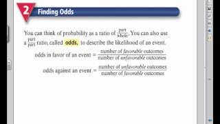 Lesson 6 4 Probability and Odds