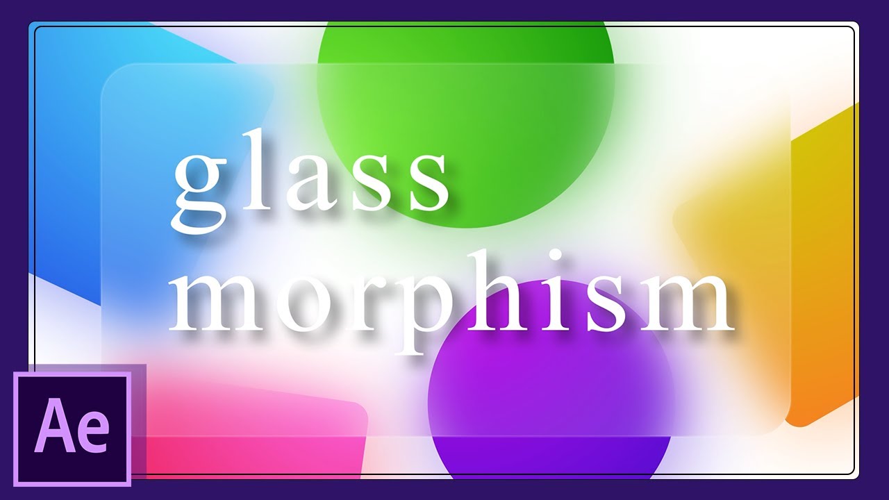 おしゃれなデザイン 流行りのグラスモーフィズムの作り方 After Effects チュートリアル Revive リヴァイブ