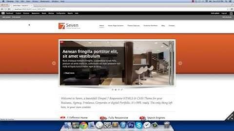 Customizing Main Menu - Seven Responsive Drupal Theme