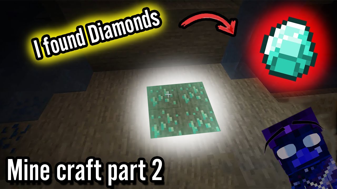 I FOUND DIAMONDS Minecraft part 2 - YouTube