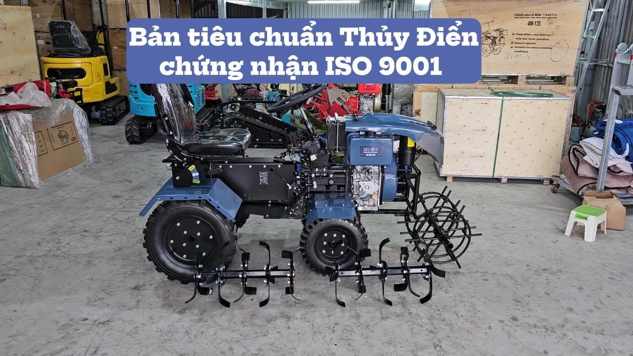 Máy xới đất 4 bánh ngồi lái tiêu chuẩn Thụy Điển