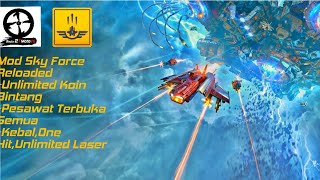 Mod Sky Force Reloaded (Unlimited Star & Unlock Pesawat) screenshot 4