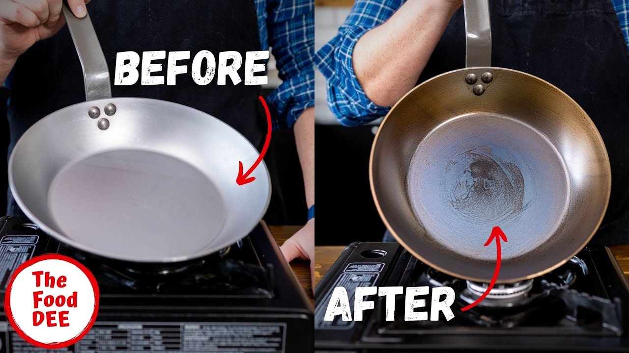 First Time Guide To Seasoning A Carbon Steel Pan ( New De Buyer
