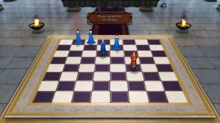 4K  Battle Chess Game of Kings  I  Three Queen  !!!