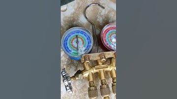 Zamil package unit 3 phase scroll Compressor started vacuum #compressor #shortvideo