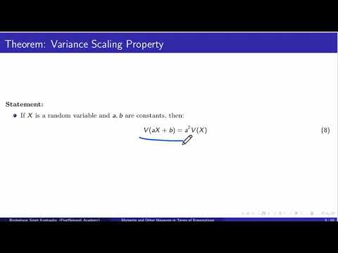 Moments and Other Measures in Terms of Expectations| Data Science & AI Lecture Series  | Video #162