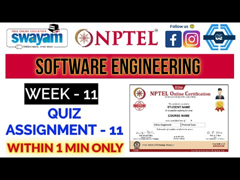 Software Engineering - NPTEL || WEEK 11 ASSIGNMENT SOLUTION ||
