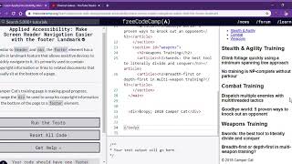 Learn Applied Accessibility  Make Screen Reader Navigation Easier with the footer Landmark   freeCod