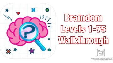 Braindom : Levels 1-75 Walkthrough (Tricky Brain Puzzles)