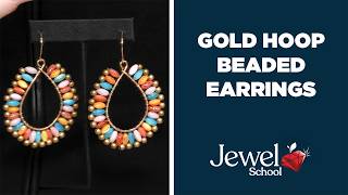 Gold Hoop Beaded Earrings | Jewelry 101 Guide