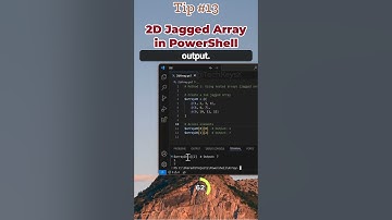2D Jagged Array in PowerShell Tip #13
