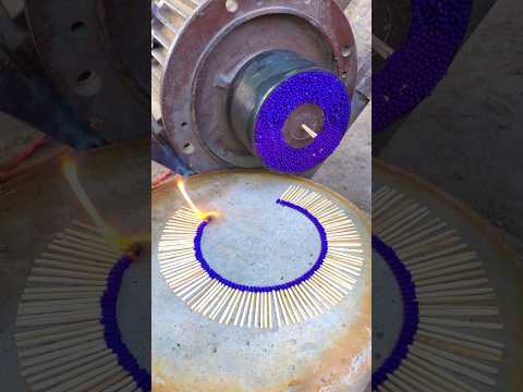 Motor wheel start with fire 🔥 new experiment