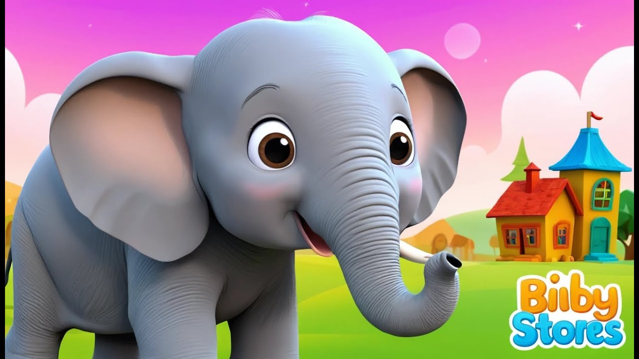 Baby Elephant Goes to School | Funny and Cute Kids Animated Story 3D for Kids