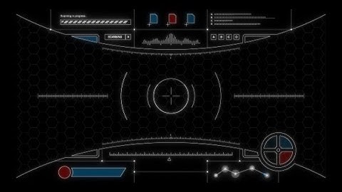 Space Stock Footage - Futuristic HUD 2