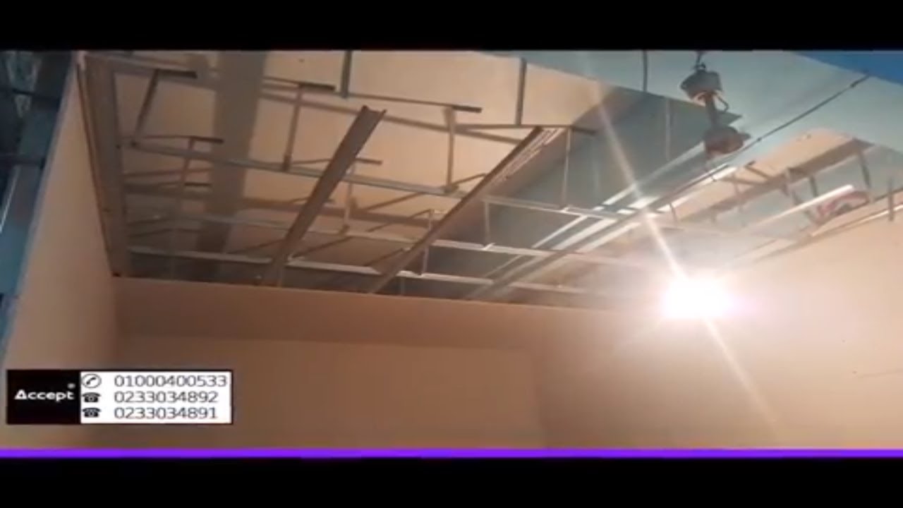 اسقف معلقة جبس بورد ، كرانيش جبس ماليزي ، اعمال الكهرباء والاضاءة YouTube