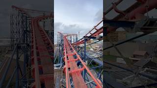 We climbed to the top of The Big One at Blackpool Pleasure Beach 😱🎢 #blackpoolpleasurebeach