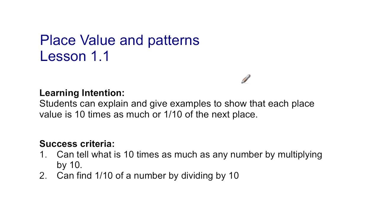 Place Value And Patterns Lesson 11 Simple Decorating Place Value And Patterns Lesson 11 Simple Decorating