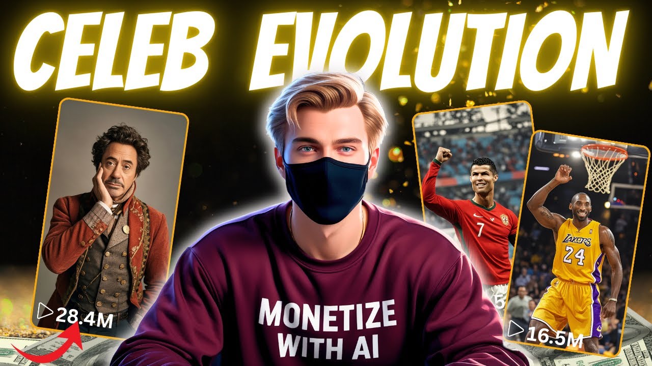 Как создать потрясающее видео об эволюции знаменитостей с помощью ИИ (полное БЕСПЛАТНОЕ руководство)