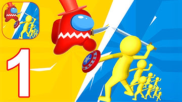 Among Clash 3D - Crowd The Join Run - Gameplay Part 1 (Android, iOS)