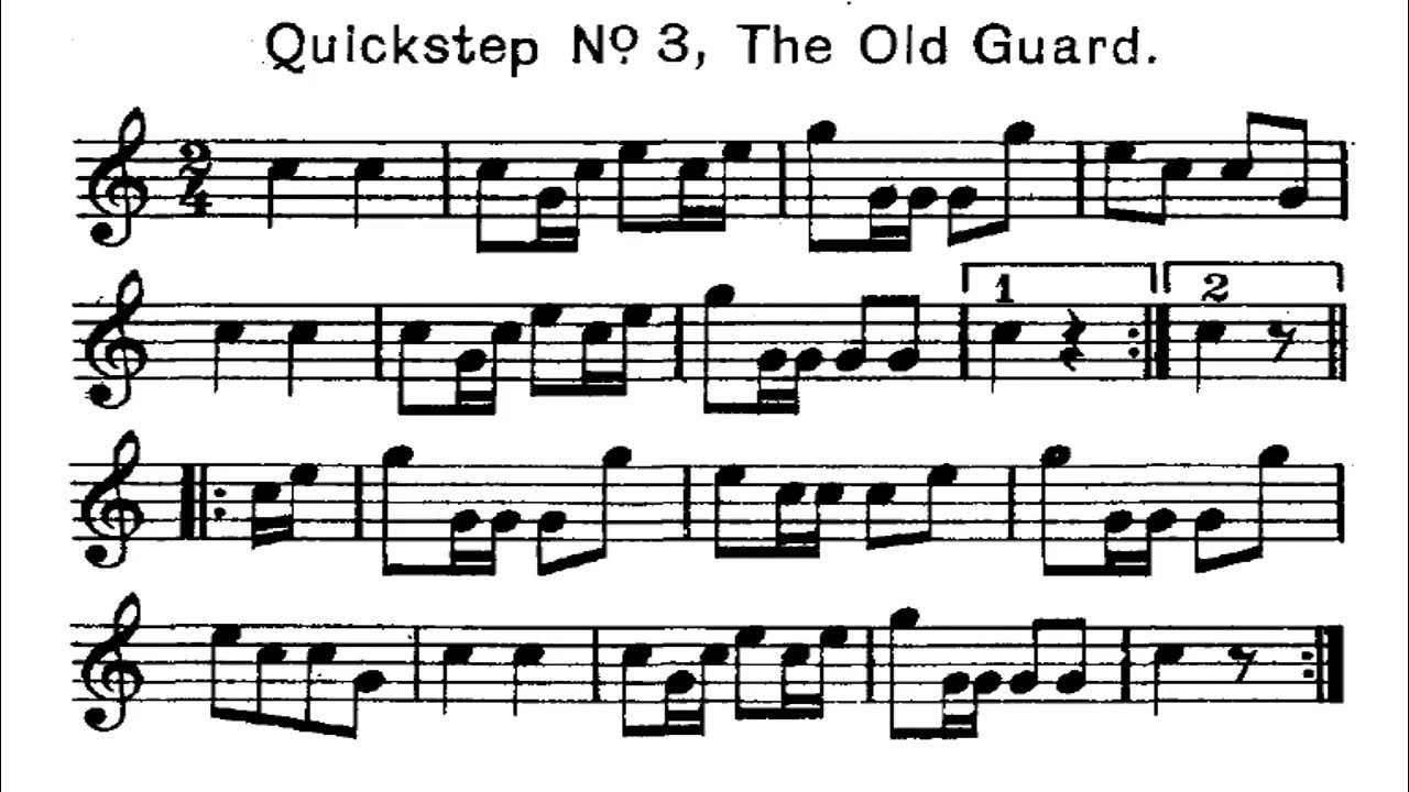 QuickSteps 03 The Old Guard Bugle Calls on Trumpet [Army Wake Up