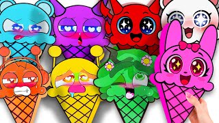 Paper Diyincredibox Sprunki Ice Cream Blind Box Unboxing How To Make