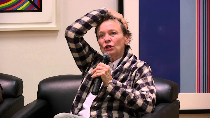 bell hooks with Theaster Gates and Laurie Anderson...