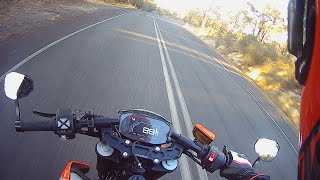 KTM 790 Duke - Shift Light keeps coming on after changing sprockets lol RAW Audio LV-10 Exhaust.