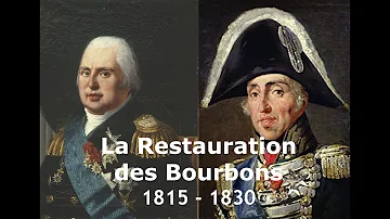 Qui dirige la restauration de 1815 à 1830 ?
