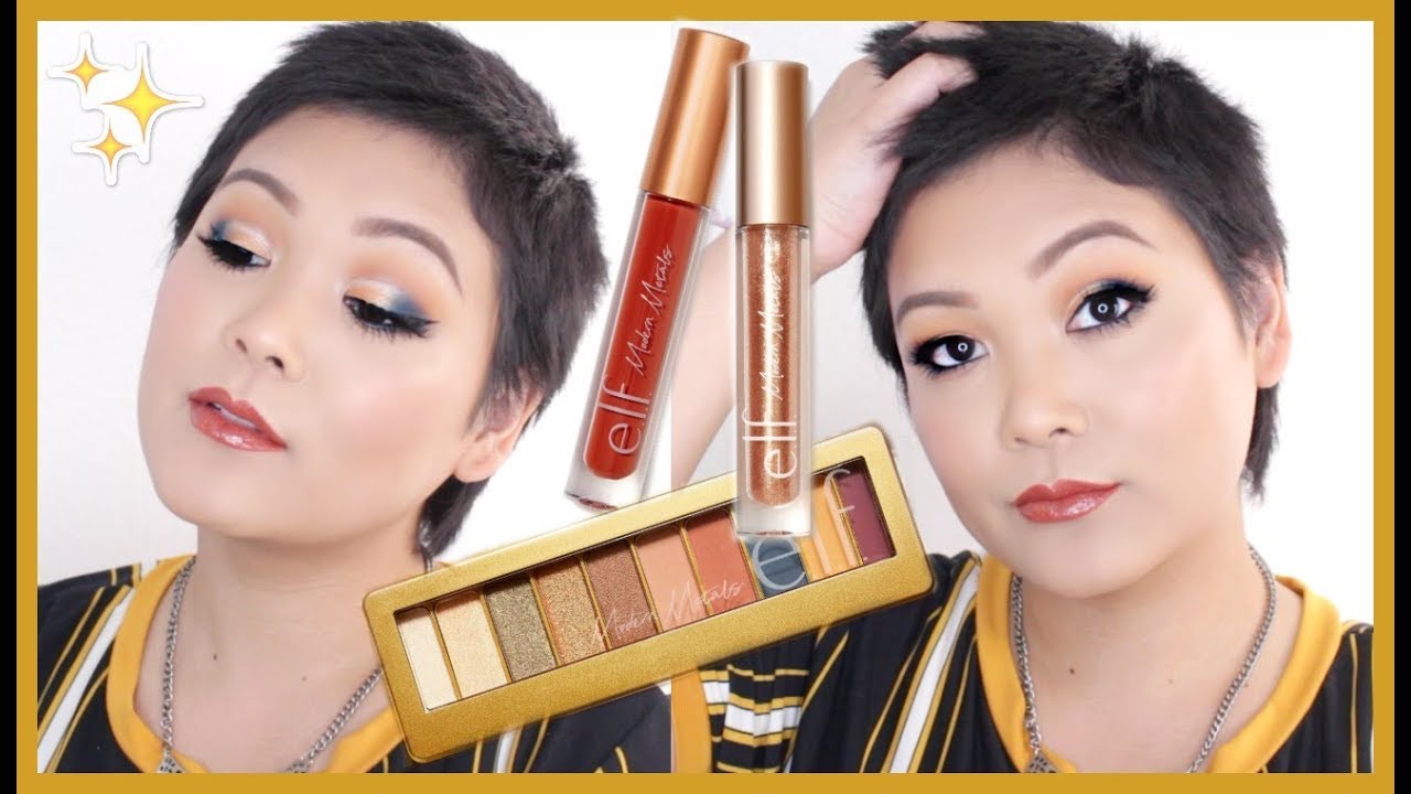 Full Face Drugstore ONLY Makeup Tutorial ft. Elf Modern Metals Collection