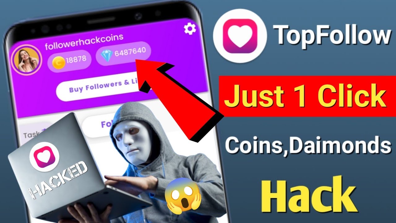 Top follow app unlimited coins 2026 😲 | Top follow hack version apk ...