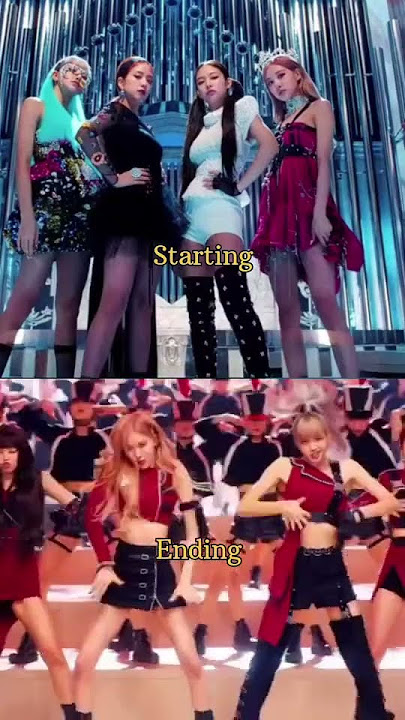 Starting v/s Ending || BLACKPINK ‘ kill this love’ || #blackpink #jisooo #jennie #rose #lisa