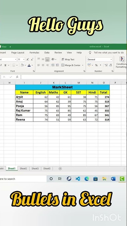 Bullets in ms excel | keyword shortcut key to add bullet Point in Excel ...