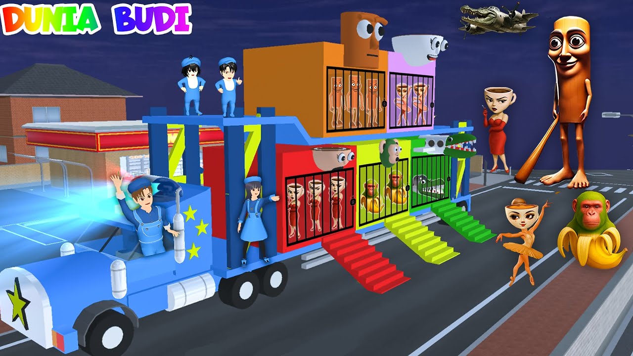 Yuta Mio Buat Penjara Warna-Warni Di Atas Truk Trailer Polisi Keliling Kota Tangkap Semua Anomali 😱🚨