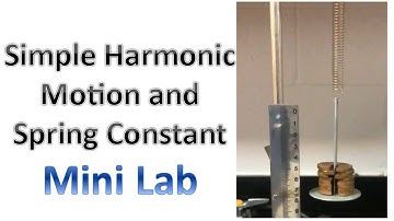 Spring Constant Lab 1B - Measuring spring constant using simple harmonic motion