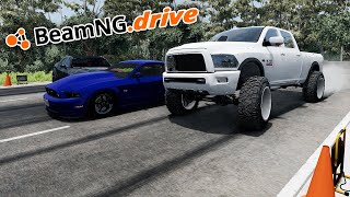 2500HP DIESEL DRAG TRUCK WAS INSANE!! - BeamNG.drive MP screenshot 4