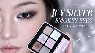 Icy Silver Smokey Eyes for Asian Eyes