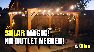 Iedereen kan eenvoudig een pergola-lichtsnoer installeren!