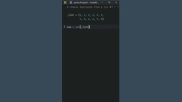 1 SIMPLE Trick To REMOVE Duplicates From ANY List In Python 💫
