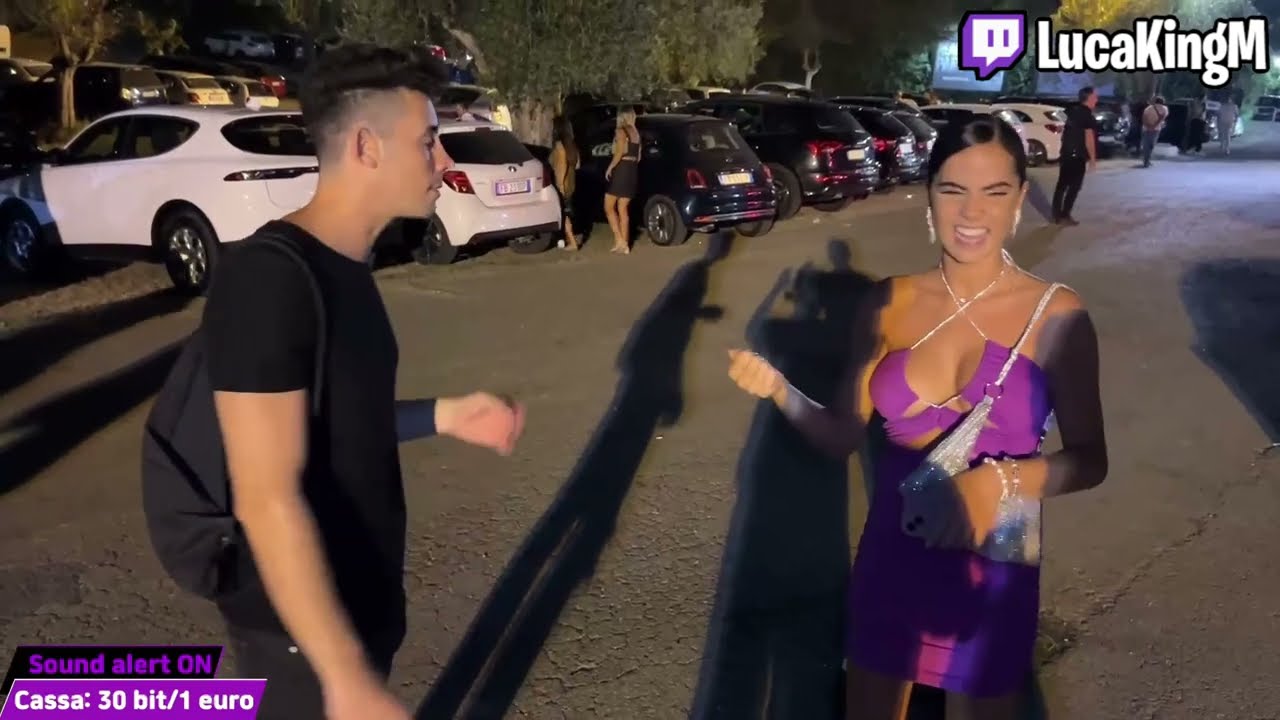 Lemon Kiss Game, Limone Bacio, fuori dalle discoteche a Riccione. Live di LucaKingM