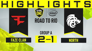 Highlights | FaZe 2-1 North - Nuke Map 3 | ESL One: Road to Rio EU Group B