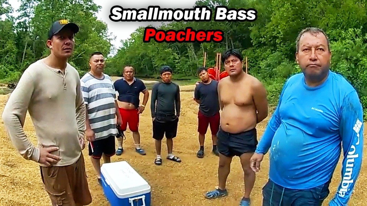 7 Men Illegally Spearfishing SMALLMOUTH BASS - Gear SEIZED