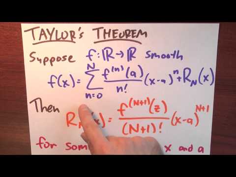 taylors theorem This video lecture taylor's expansion theorem and problem in hindi will help students to understand: 1 proof of theorem 2 importance of theorem 3 two so. taylors theorem This video lecture taylor's expansion theorem and problem in hindi will help students to understand: 1 proof of theorem 2 importance of theorem 3 two so.
