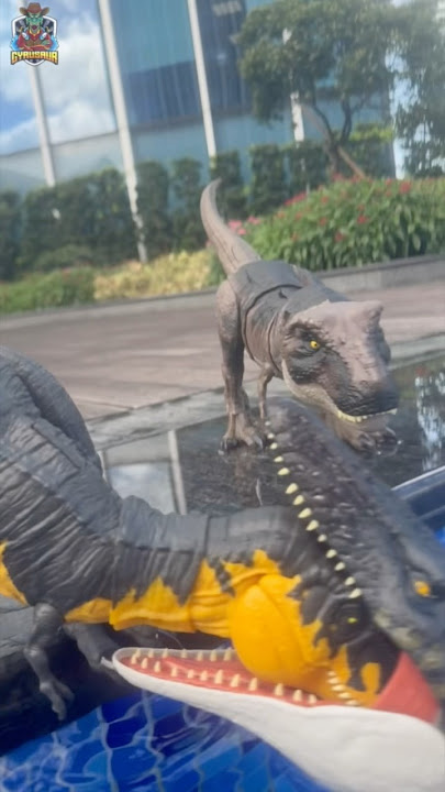 T-Rex Meets Mosasaurus Jurassic World Rebirth