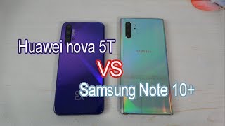 Huawei nova 5T vs Samsung Galaxy Note 10 Plus | SpeedTest and Camera comparison