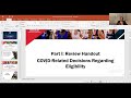 80th Annual NAIA Convention. Workshop: Overview of COVID Exceptions and ECP Updates