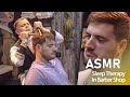 ASMR HEAD MASSAGE | Positive Triggers In Barber Shop