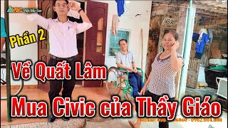 Từ Thái Bình đi Taxi về Quất Lâm mua Honda Civic của Thầy Giáo