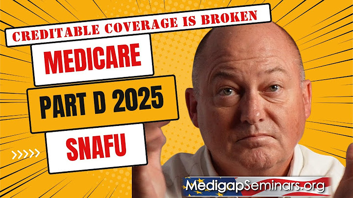 Medicare Part D 2025 Creditable Coverage SNAFU