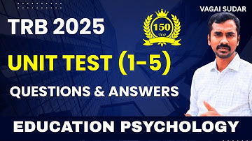 TRB 2025 Psychology: Ultimate MCQs with Answers [Units 1–5]